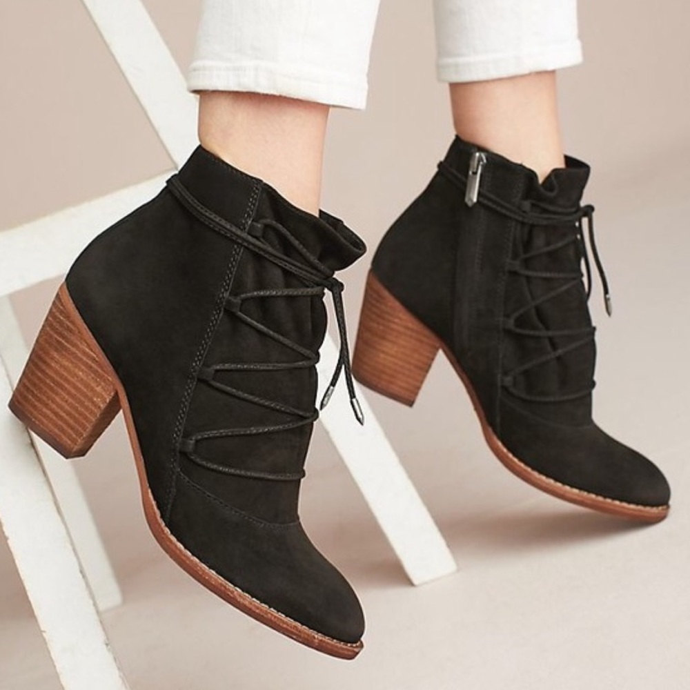 Sam Edelman‎ black nubuck leather Millard boots